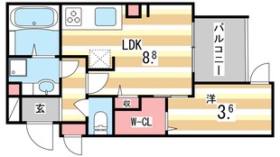 AQUILA上筒井の物件間取画像